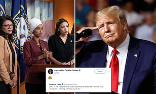 AOC laughs off Trump claim she's 'fuming' that Tlaib, Omar now get more attention