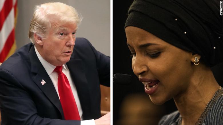 Ilhan Omar praises Trump