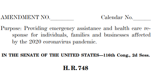 $2 Trillion Stimulus Bill