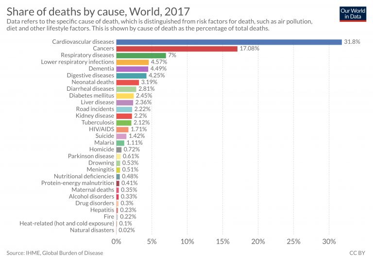 What do people die from?
