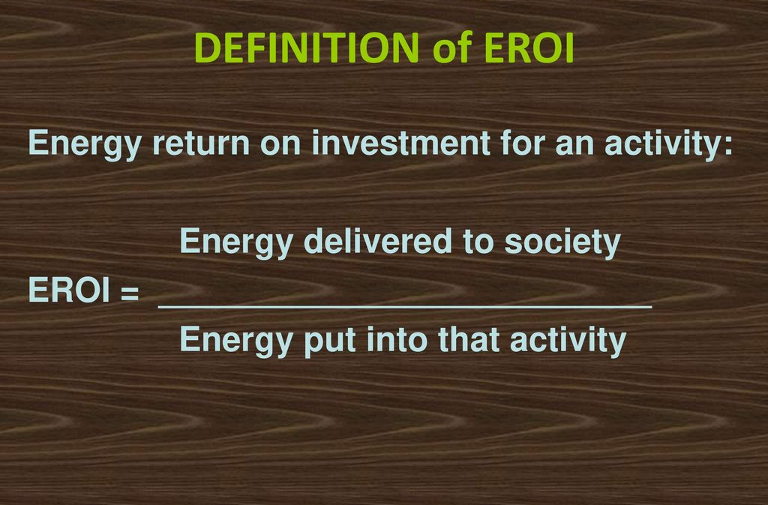 The Real Energy Return of Crude Oil: Smaller than you Would have Imagined