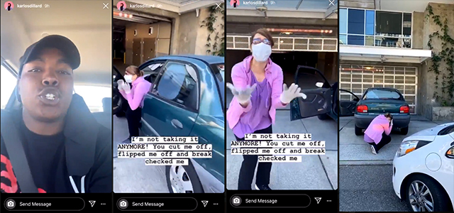 White Liberal 'Karen' Has A Breakdown After BLM Activist Follows Her Home to Accuse Her of Racism