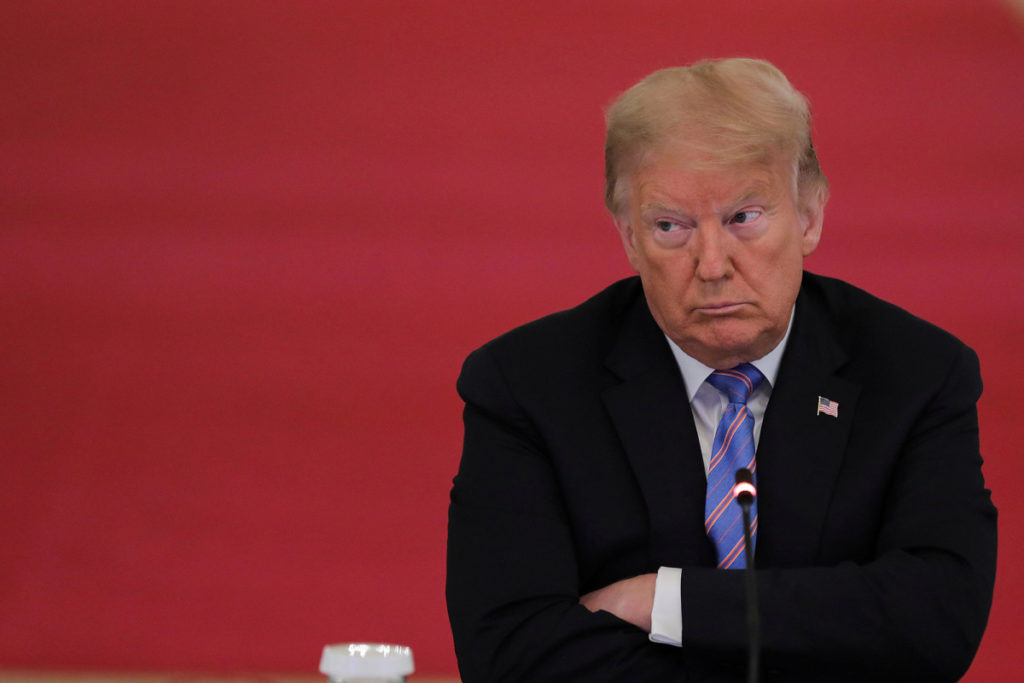 Trump signs order promising ‘long prison terms’ for defacing monuments