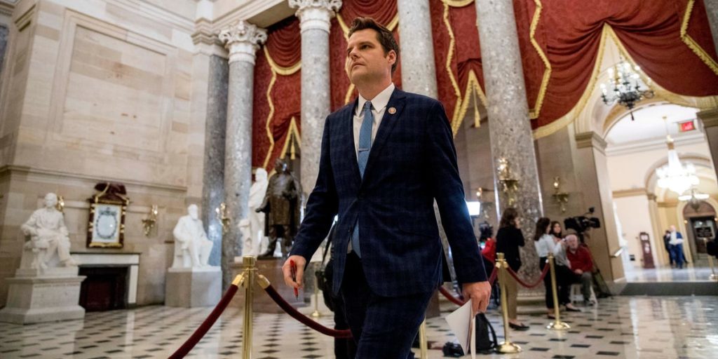 Florida Rep. Matt Gaetz asks the DOJ to launch a criminal investigation into Mark Zuckerberg, accusing the Facebook CEO of lying to Congress