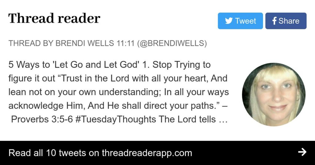 5 Ways to 'Let Go and Let God'