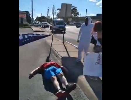 Violent Black Lives Matter Protester Knocks Out Trump Supporter at Trump Street Rally in Massachusetts — Then Woman Appears to Spit on Him (VIDEO)