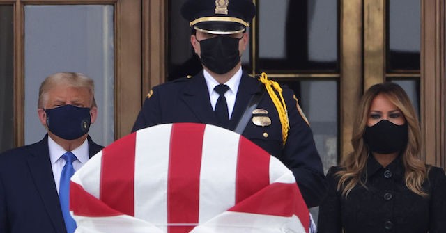 Leftists Boo President Trump as He Pays Respects to Justice Ginsburg