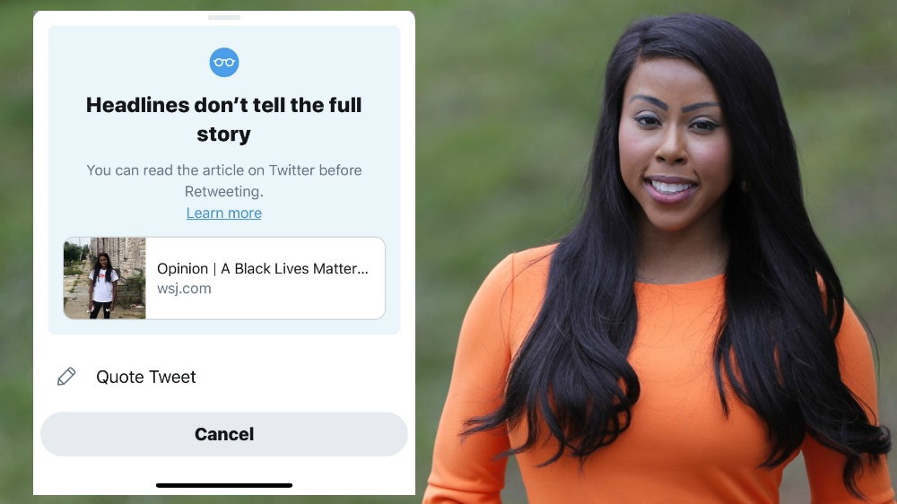 Twitter censors WSJ article on Kim Klacik, ‘A Black Lives Matter Republican’