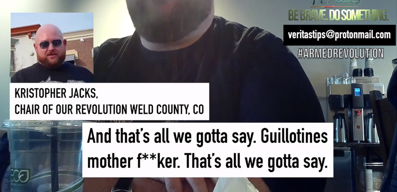 Project Veritas exposes CO Dem Party Exec calling for VIOLENT STREET WAR and #ArmedRevolution