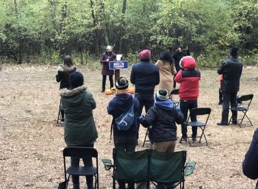 Liz Warren Holds Enthusiastic Rally for Sleepy Joe Biden in Front of 8 Supporters – But 2 of them are too Young to Vote
