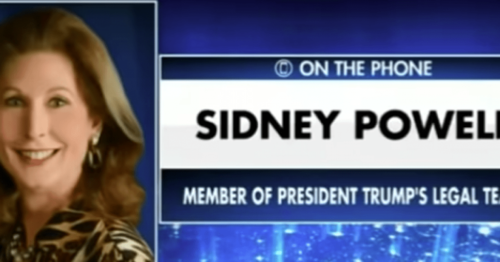 Attorney Sydney Powell “We’ve Identified The Exact Algorithm That Made Sure Biden Won”