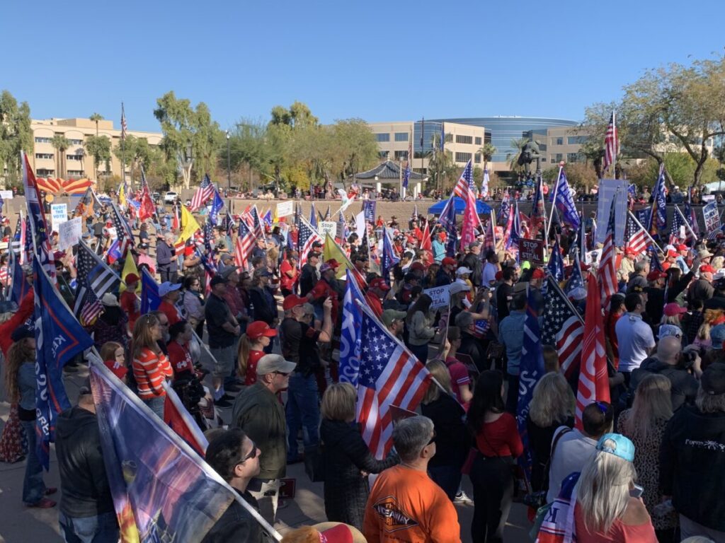 Arizona State Senator at ‘Stop the Steal’ Rally: ‘We’re Not Going to Give Up’