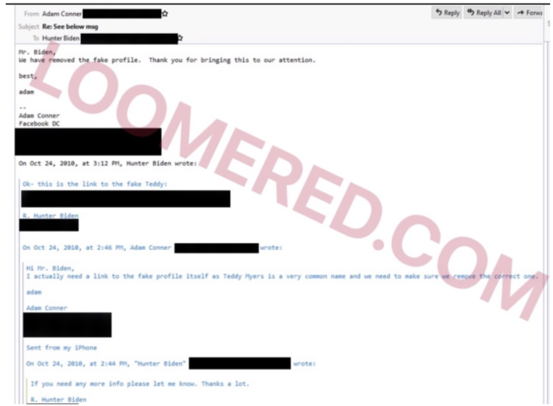 Emails Reveal Facebook Banned Users At Hunter Biden’s Request.
