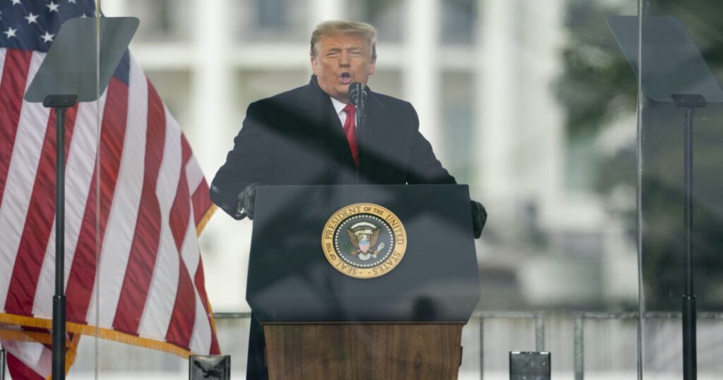 Trump defends speech leading up to Capitol riot and slams impeachment push