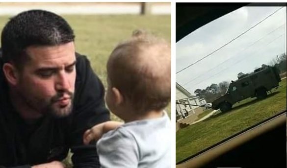 SHOCK REPORT! FBI Sends in Armored Vehicle with Turret, 2 Vans, 6 FBI Vehicles, 3 Local Police Vehicles to Arrest Young Father Who Attended Jan. 6 Rally – UNBELIEVABLE INTERVIEW! – Please Help…
