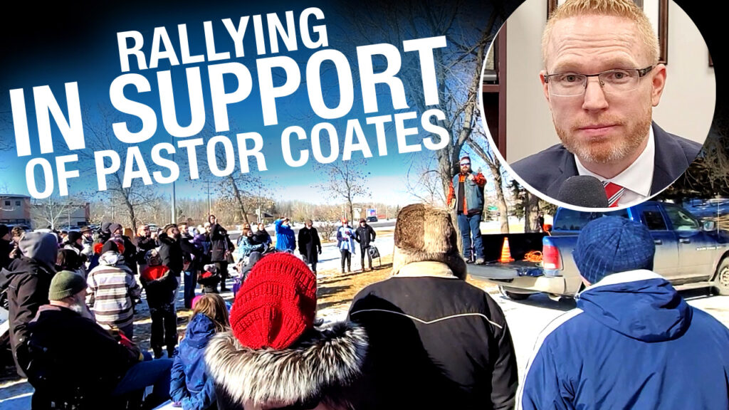 Charter of Rights and the Right Worship of God: Rally for Pastor Coates Attracts a Hater