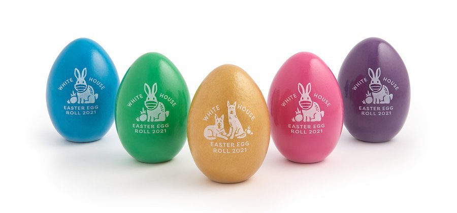Covid-Obsessed Jill Biden Puts Mask on Easter Bunny for White House Easter Eggs