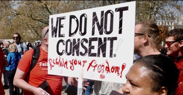 Pictures: Thousands Protest Against Vaccine Passports in London