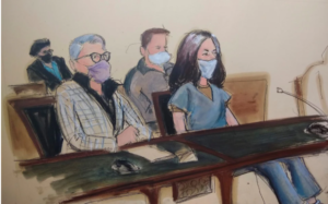Frail-looking Ghislaine Maxwell makes first appearance to plead not guilty to sex trafficking charges