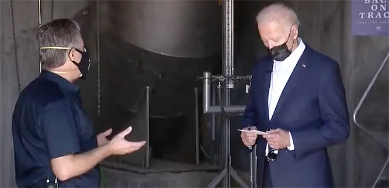 Why is Teleprompter Joe carrying around notecards??? – [VIDEO]