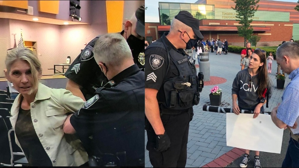 Police Arrest New Hampshire Mom for Attending School Board Meeting Without a Mask They're calling it "disorderly conduct" but witnesses say there were no interactions that could have possibly warranted arrest.