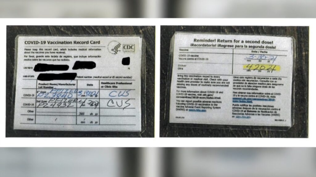 California Bar Owner Allegedly Sold Fraudulent COVID-19 Vaccination Cards