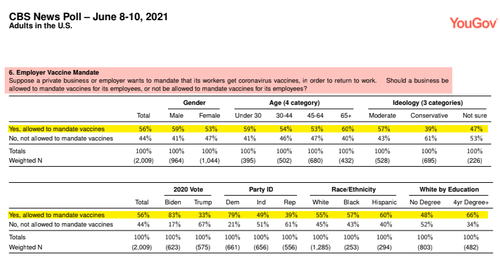 Vast Majority Of Democrats Support Employers Forcing Workers To Get COVID Jab, New Poll Finds