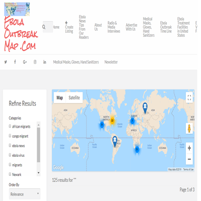 Ebola Outbreak Map ® Where Is Ebola Virus at ? Find Out be prepared now !