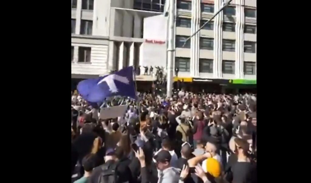 “Freedom, Freedom, Freedom!”- Masses Of Australians March Against COVID Lockdowns