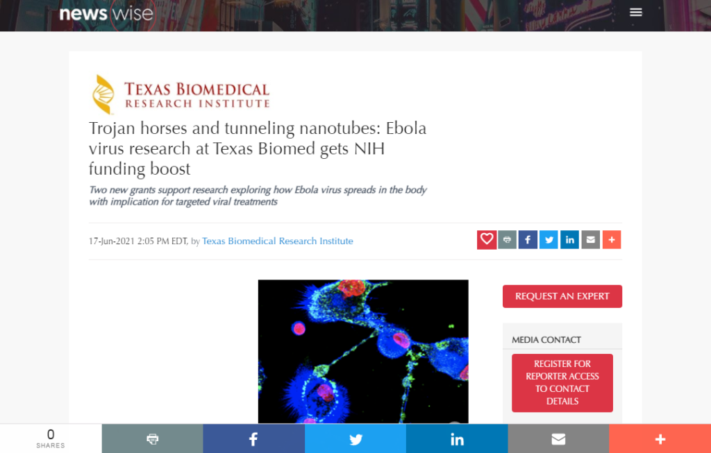 Dr. Fauci Ebola virus research gets millions of dollars of NIH funding
