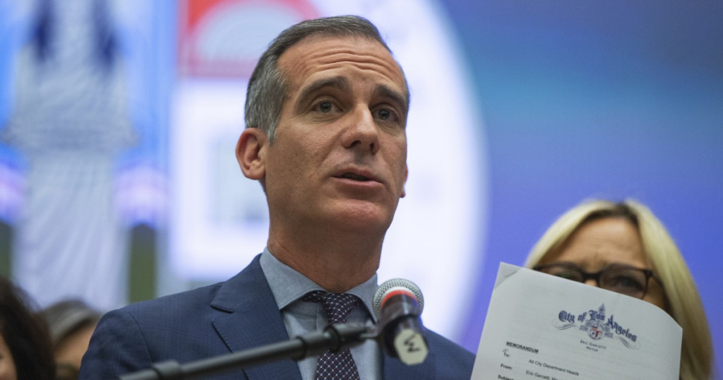 Los Angeles mayor's home vandalized after restricting homeless encampments