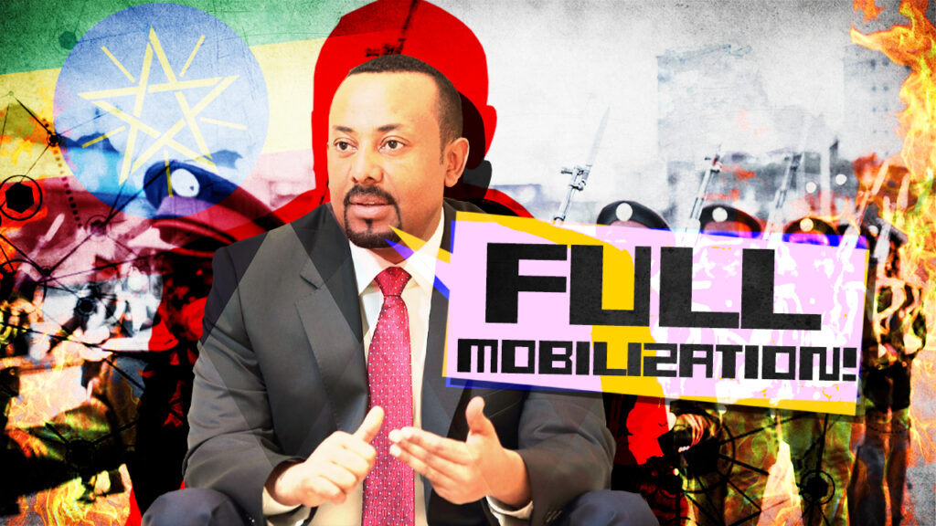 ETHIOPIA CALLS FOR FULL MOBILIZATION IN ATTEMPT TO STOKE CIVIL WAR
