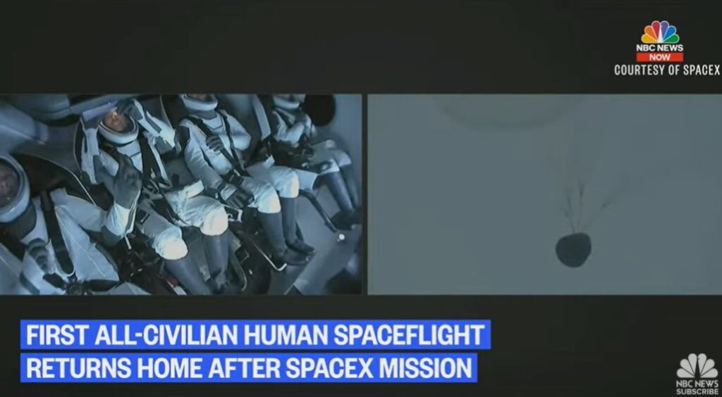 SpaceX’s First All-Citizen Space Crew Returns to Earth in First Atlantic Splashdown in 50 Years