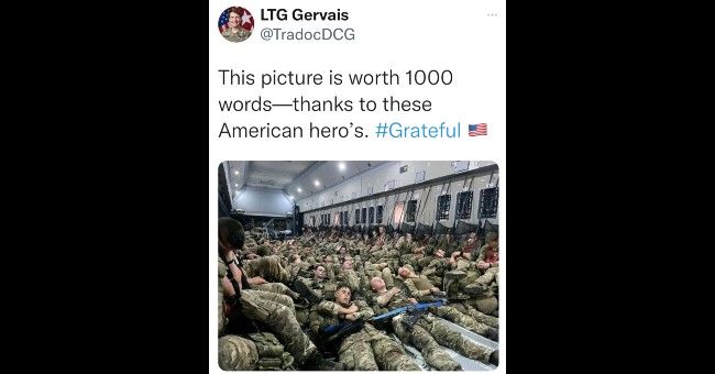 It could be a problem that a U.S. three-star general can’t tell the difference between American and British troops (not to mention the spelling error)