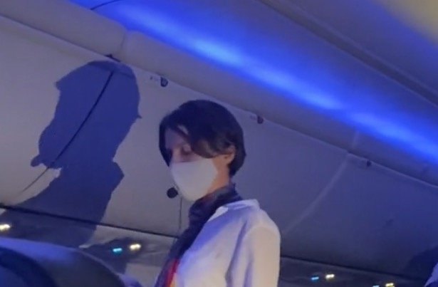 SNAP: Woman Uses Microphone to Rant About Covid Mid-Flight (VIDEO)