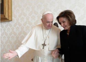 After Meeting With Pope Francis, Pelosi Flees Rome Church Service in Security Incident…(Hecklers?)