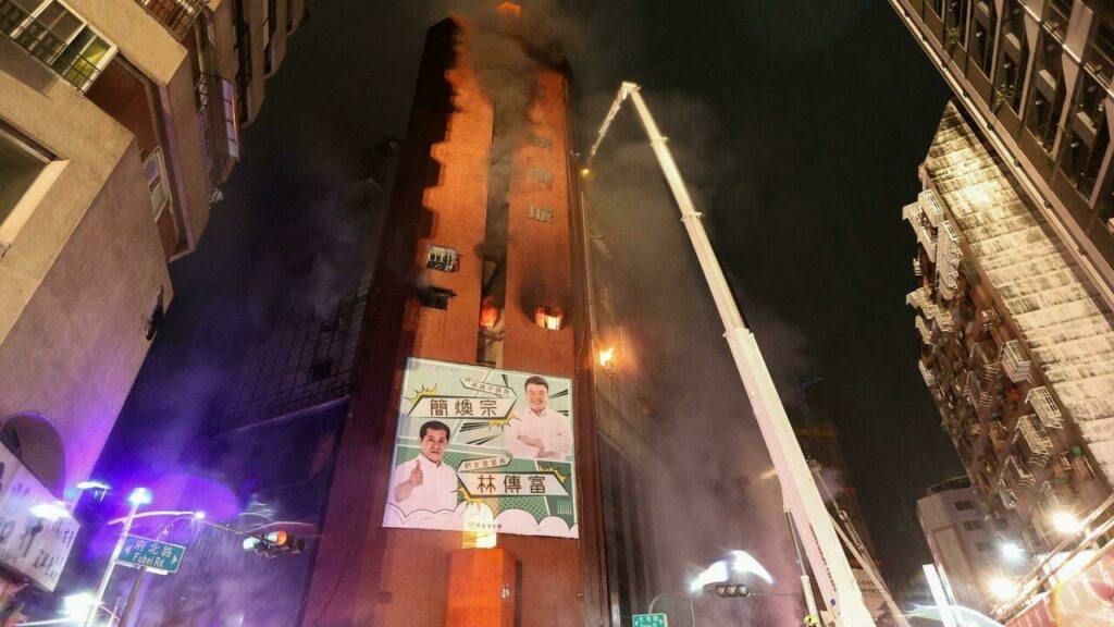Dozens killed after ‘extremely fierce’ blaze engulfs 13-story Taiwan building