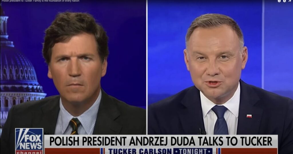 Polish president to Tucker: Family is the foundation of every nation