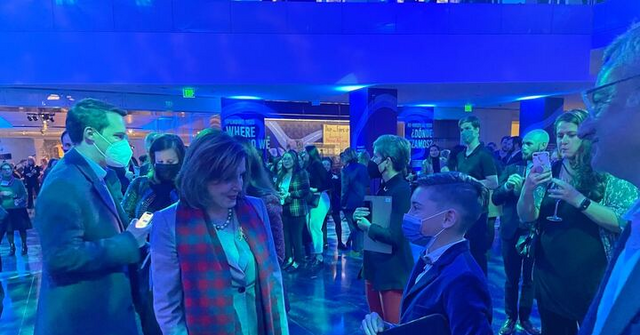 EXCLUSIVE PHOTOS: Nancy Pelosi Goes Maskless at Crowded DC Event