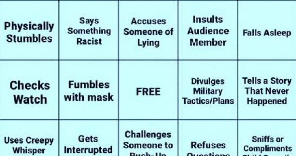 Joe Biden Bingo
