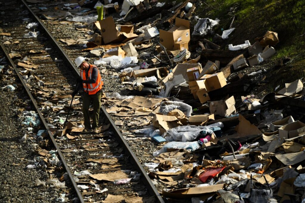 Union Pacific Train Derails in Los Angeles, 17 Cars Off Track