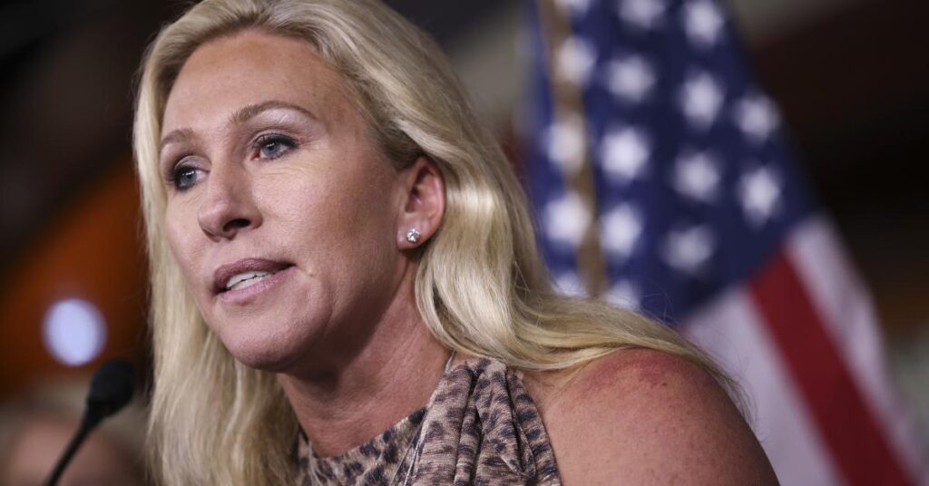 Left-wing ‘free speech’ group files suit to bar Marjorie Taylor Greene from re-election bid