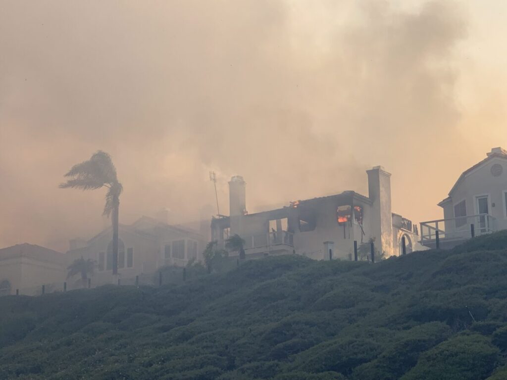 Fast-Moving Brush Fire Races Up OC Hillside, Burns Homes