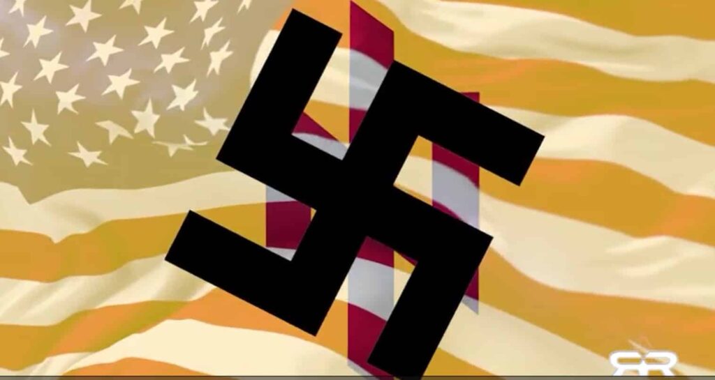 Russia Takes on Fascism and the Face Behind the Hitler Mask is American