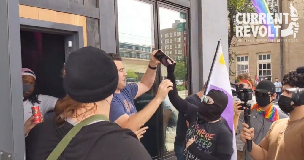 “Pride” Thugs Hide Behind Masks…Violently Attack, Harass Innocent Bystanders [VIDEO]