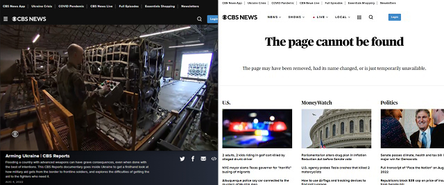 CBS News Censors Own Film Exposing How Only 30% of U.S. Weapons Aid for Ukraine Makes it to Front Lines