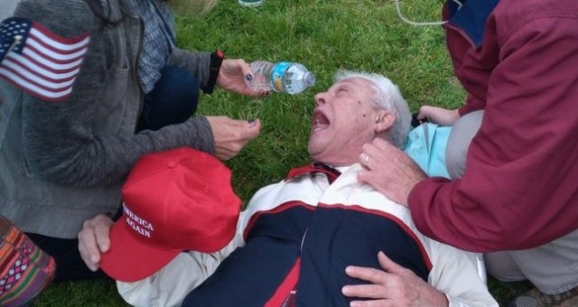 LIBERAL THUGS Beat Elderly Man At Pro-Trump Rally… That’s When The DEPLORABLES Took ACTION (Video)