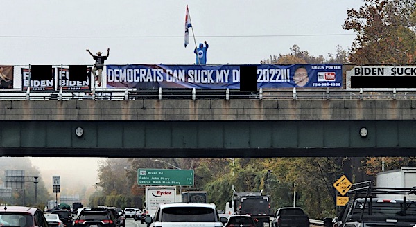 'Eat my [bleep]': Watch as graphic Joe Biden protest causes scene for D.C. commuters