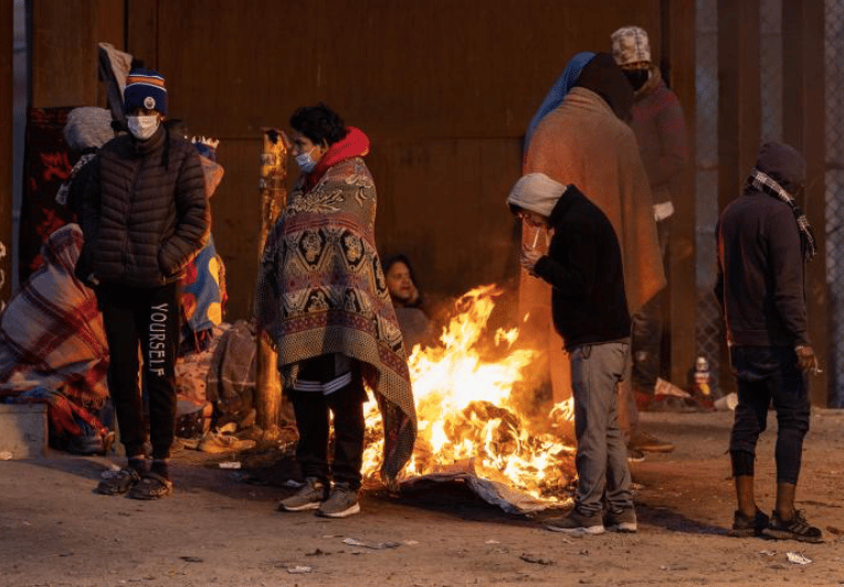 Migrants told to clear streets or be deported because ‘the President is coming’