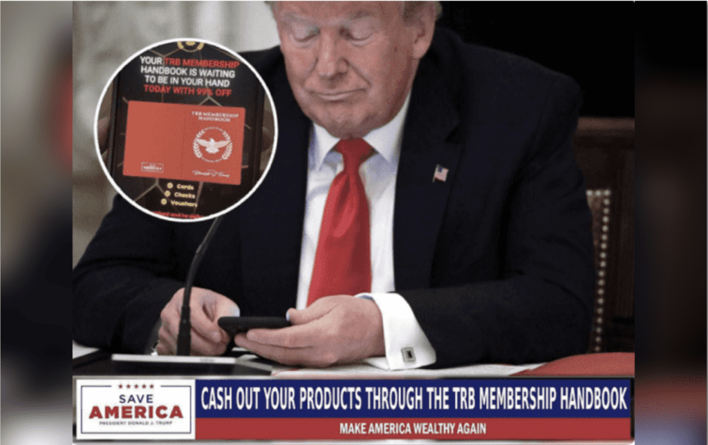 PLEASE Don’t Get Scammed With “Trump” TRB Checks! [From Noah]